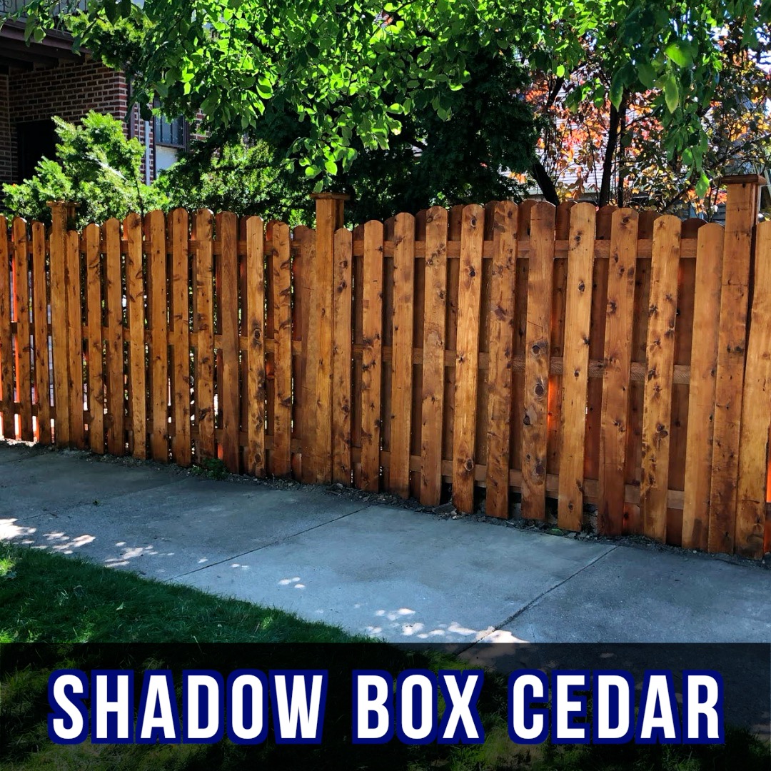 Shadow Box Cedar Fence