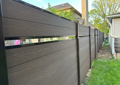 brown composite fence pvc 2