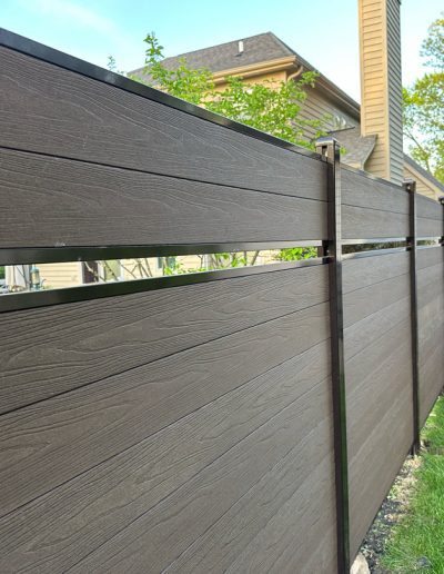 brown composite fence pvc 2