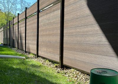 brown composite fence pvc 3