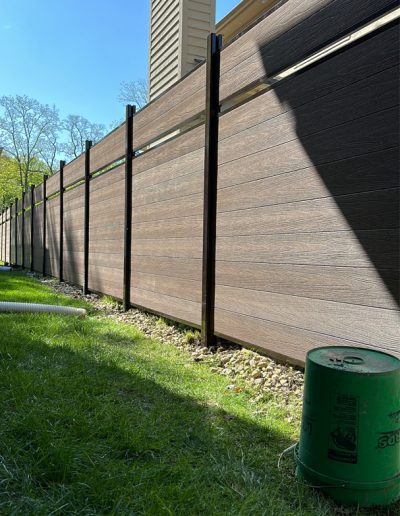 brown composite fence pvc 3