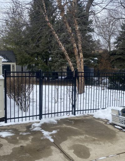 steel fence in the winter - why you should replace your old fence